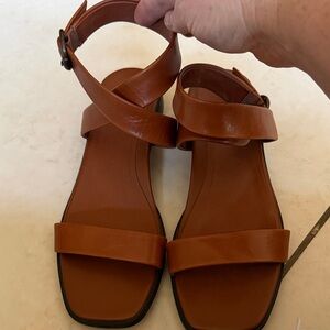 Vionic Elegant Brown Leather Sandals